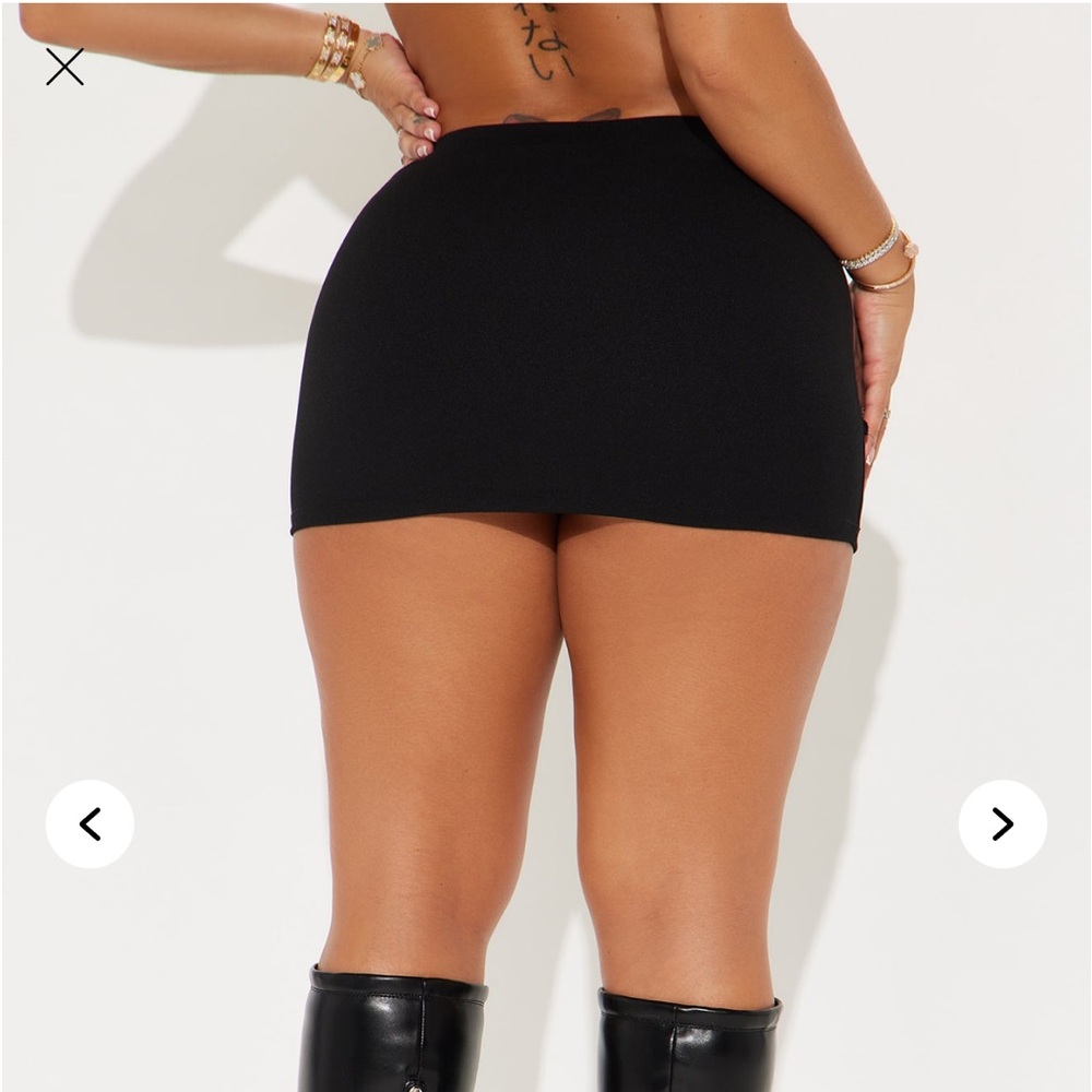 Fashion Nova Black Mini Skirt - Picture 2 of 5